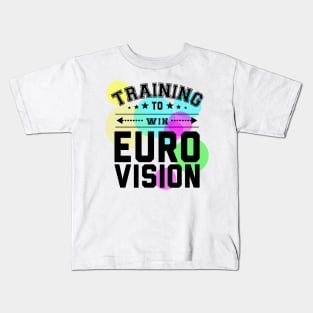Training To Win Eurovision Kids T-Shirt